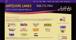 Desktop Screenshot of antelopelanes.com