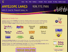 Tablet Screenshot of antelopelanes.com